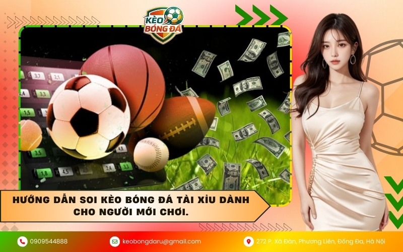 Hướng dẫn soi kèo bóng đá Tài Xỉu dành cho người mới chơi.